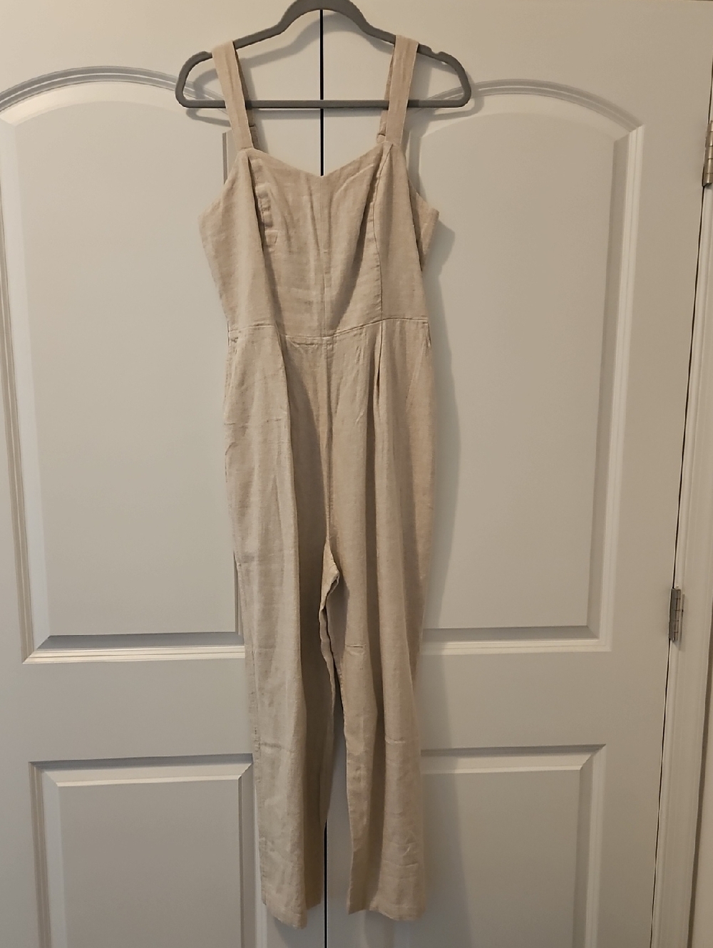 Beige Old Navy Linen Jumpsuit NWT